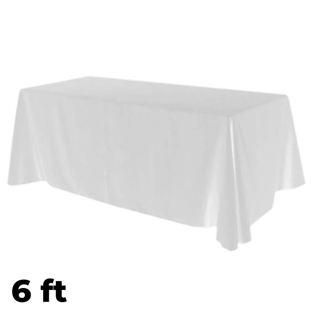 White Table Cover 6 ft