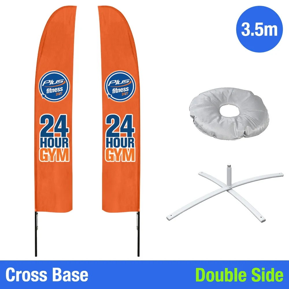 Custom Feather Flags Double Sided - 3.5m