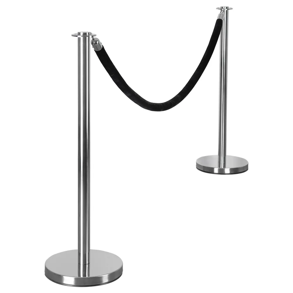 2m Polished Rope Barrier Posts