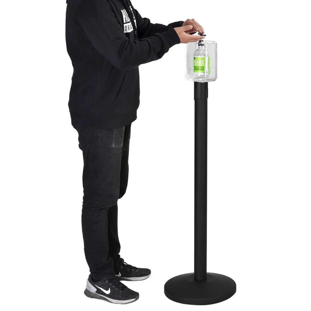 Stanchion Hand Sanitizer Display