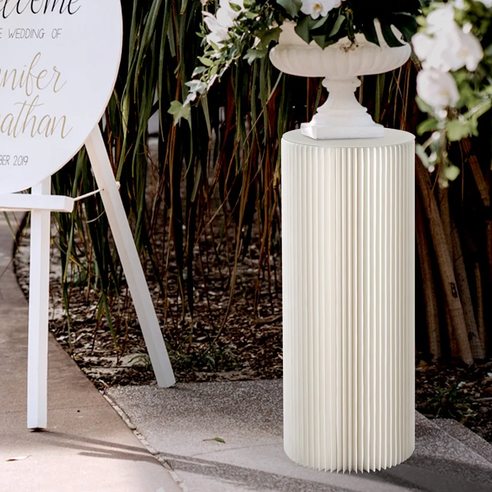 White Cylinder Plinth